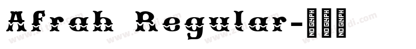Afrah Regular字体转换
